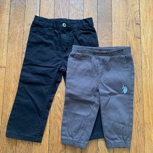 Baby Boy Calvin Klein & US Polo ASSN Jogger Pants 18 months SET